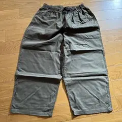 GRAMICCIオリーブ色 コットン ワイドパンツ