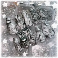 【現品】 オーダーネイルチップ 地雷系 量産型 サブカル 平成女児