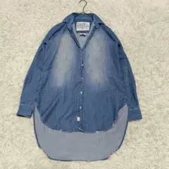 フランクアンドアイリーン GRAYSON ダメージ加工 デニムシャツ