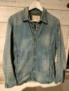 nano universe デニムシャツ Mサイズ ライトブルー