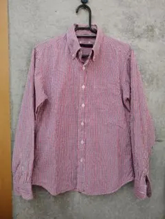 SOPHNET. ギンガムチェック 長袖シャツ S ボタンダウンシャツ ソフ