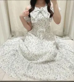 AnMILLE アンミール シアードットOP ワンピース - メルカリ