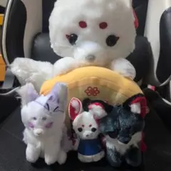 ちょコンとキツネ わたあめ ぬいぐるみ時計 AMUFUN - メルカリ