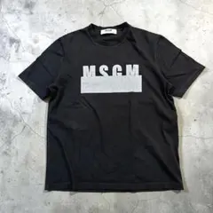 MSGM ビッグロゴTシャツ 黒 M 美品 ユニセックス 半袖のサムネイル