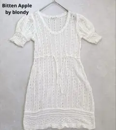 極美品/日本製Bitten Apple by blondy クロシェニットワンピのサムネイル