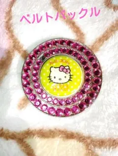 激レア！キティ×ガールズマジックコラボ　ベルトバックル　サンリオ　ラインストーンのサムネイル