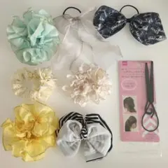 ヘアアクセサリーセット シュシュ　ヘアゴム　まとめ売り