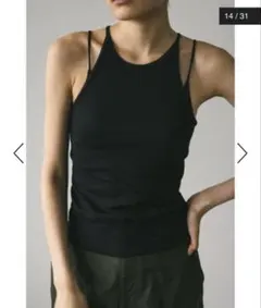 新品未使用 ハイゲージテレコ アメスリ キャミソール STYLEMIXER