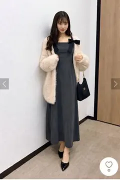 【美品】RETRO GIRL BIGシャギーカーディガン　オーバーサイズベージュ