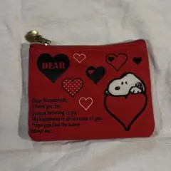 スヌーピー ハートデザイン ポーチ