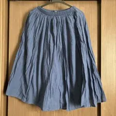 Gap ギャザースカート　紺のサムネイル