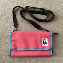 CHUMS ショルダーバッグ ピンク/青
