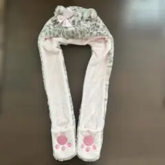 クマ耳フリースマフラー