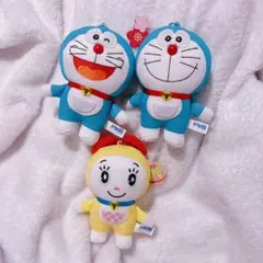 ドラえもん　ドラミちゃん　和風チャームマスコット　ぬいぐるみ　3種セット