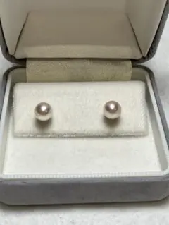 伊勢志摩英虞湾産あこや真珠　7.6mm パールピアス