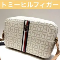 【半額以下】Tommy Hilfiger モノグラム ショルダー オフホワイト