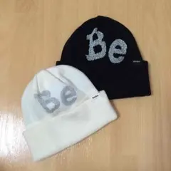 | BeBe | セットで | ニット帽 | 白 | 黒 |