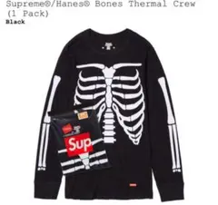 Supreme/Hanes Bones Thermal Crew Mサイズ