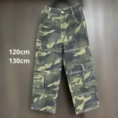 SHEIN キッズ 迷彩 カーゴパンツ 8Y 120 130 カモフラのサムネイル
