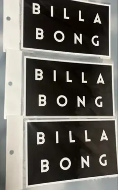 BILLABONG ブラックステッカー 3枚セット お得ですのサムネイル