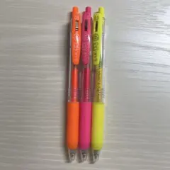 ZEBRA SARASA CLIP 0.5 サラサ ネオンカラー 3本セット