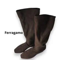 ⭐︎人気　フェラガモ　ferragamo ロングブーツブラウン　23.5cm