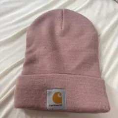 Carhartt アクリル ニット帽 ピンク　男女兼用
