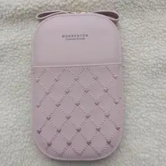 使いやすい スマホショルダーポーチ ピンク