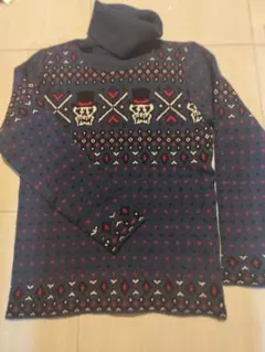 《新品タグ付き》ヒステリックグラマー　 スカル柄 タートルネックジャカードニット