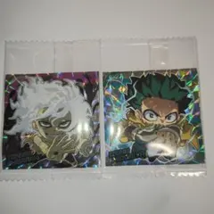 死柄木弔 緑谷出久 ステッカー 2枚セット ヒロアカ ウエハース UR