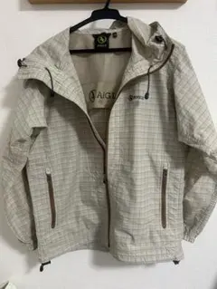 エーグル チェック柄 ナイロンマウンテンパーカー