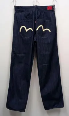 未使用 W34 エヴィス ツータックデニムパンツジーンズ EVISU