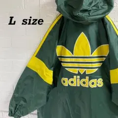 アディダス　90sデサント製　ビッグロゴナイロンジャケット
