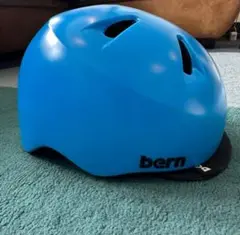 中古bernキッズヘルメットブルーXXS