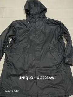 【新品】UNIQLO U　モッズコート（L・ブラック）