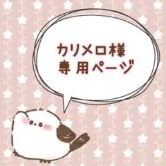 カリメロ様専用ページ　シマエナガ　巾着袋