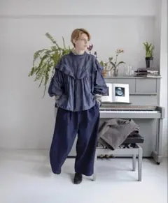 2025年最新】ネストローブコットンダンガリーフリルシャツの人気