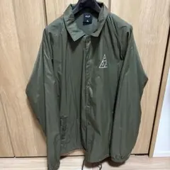HUF コーチジャケット オリーブ カーキ　L