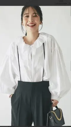 ラブティックボンボン♡フリルカラーブラウス　ホワイト