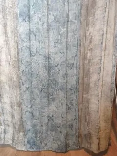 fujie textile - フジエ 高級 オーダーカーテン グレー 美品 725cm x