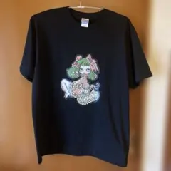 宇野亜喜良風イラストTシャツ サブカル　レトロ　地雷系　病みかわ　量産系　ゴス