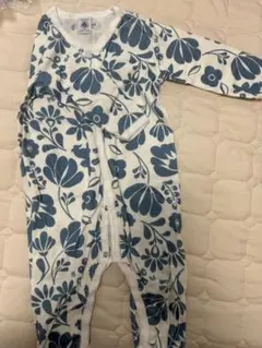 Petitbateau 花柄ベビーパジャマ 12M/74cm