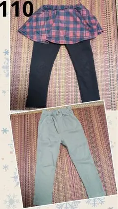 パンツ　長ズボン　女の子　110 秋冬　子供服　スカッツ　スカート　まとめ売り