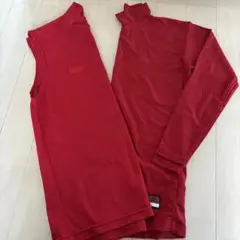 赤 ノースリーブ アンダーシャツ