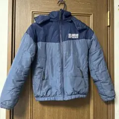 150 アウター　男の子　RUN PRIDE フード付き中綿コート　反射材付き