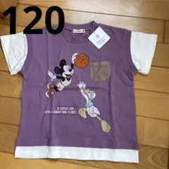新品　ブランシェス　ディズニー　ミッキー ドナルド　バスケットボール　Tシャツ
