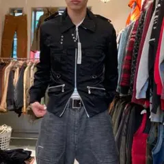 semantic design ダブルジップ ギミック y2k ナイロンブルゾン