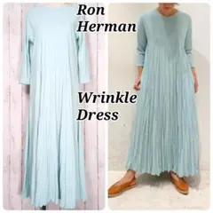 希少サイズ美品 ロンハーマン リンクルドレス マキシ／ロング丈 フレア プリーツ