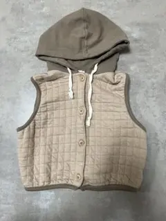 onu フード付きベビーベスト XS 訳あり