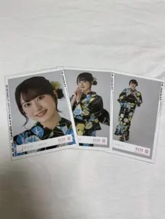 櫻坂46 生写真 村井優 2024年 浴衣 セミコンプ
